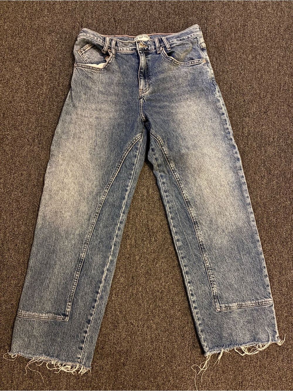 Free People Barrel Denim Jeans